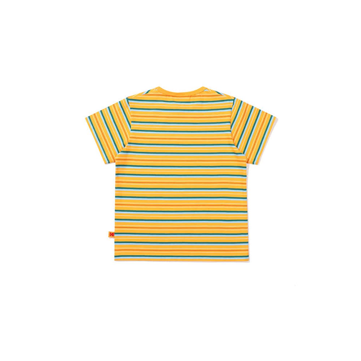 코닥 키즈(KODAK KIDS) 레인보우 스트라이프 반팔티셔츠 키즈 YELLOW