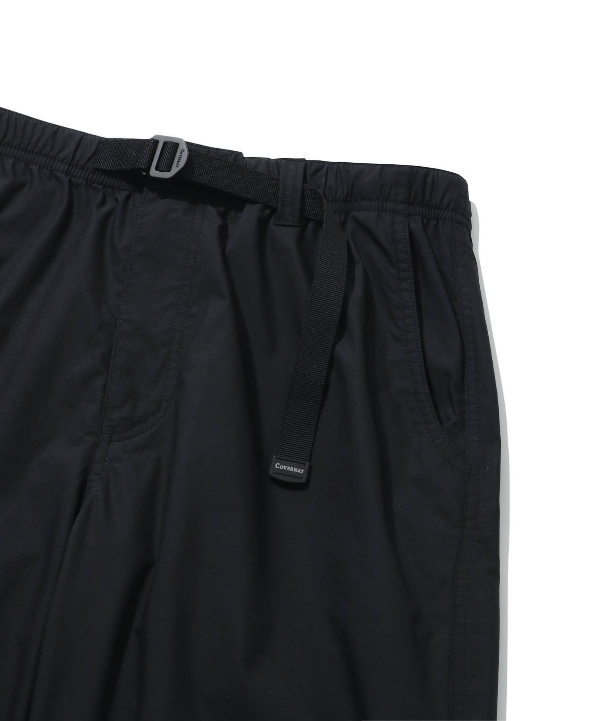 커버낫(COVERNAT) 치노 세미와이드 버클 팬츠 블랙