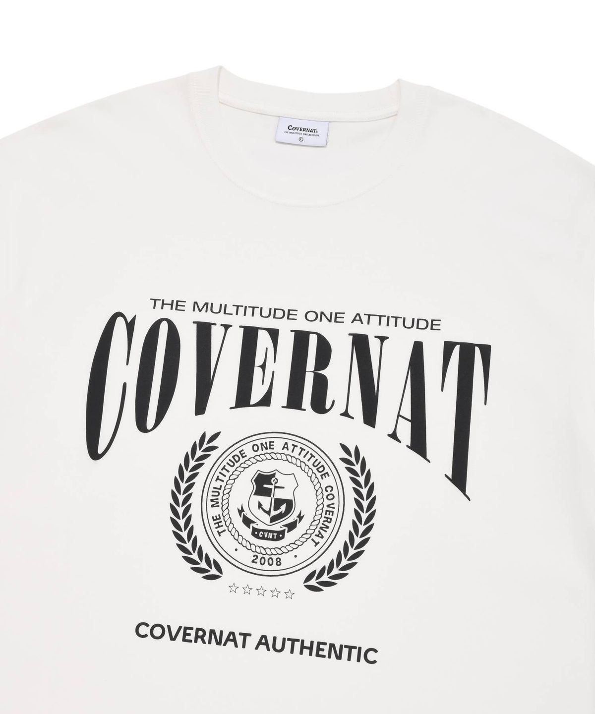 커버낫(COVERNAT) 엠블럼 롱슬리브 화이트