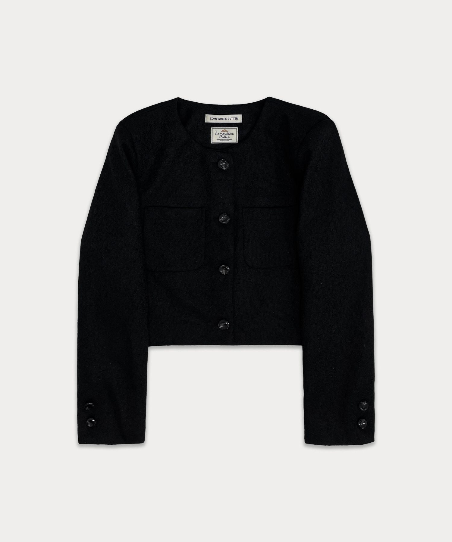 【SOMEWHERE BUTTER】Bonita tweed jacket MUSINSA | SOMEWHEREBUTTER Bonita tweed jacket - black
