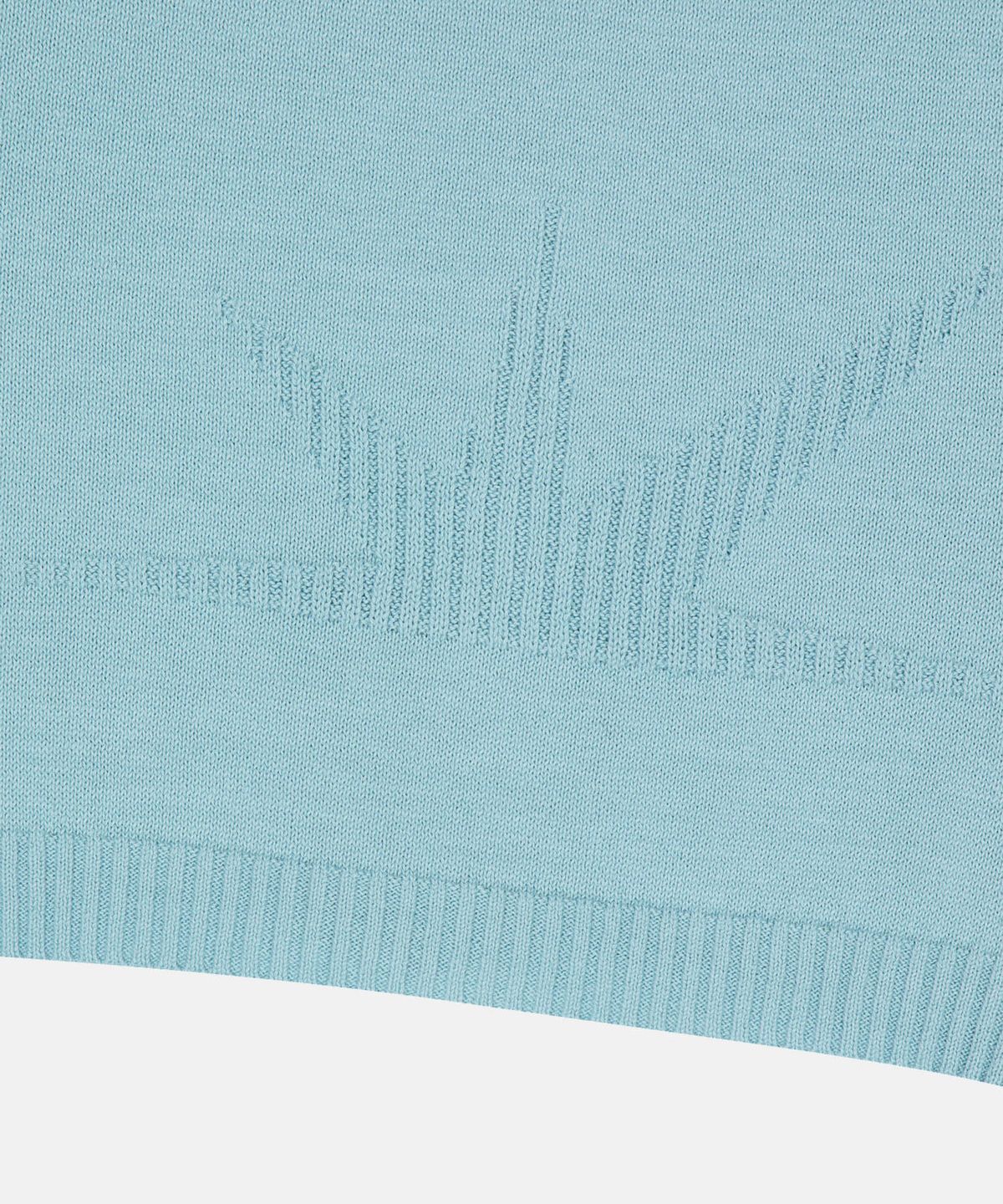 썬러브투어(SUNLOVETOUR) W High Neck Full Zip Knit Vest Light Blue
