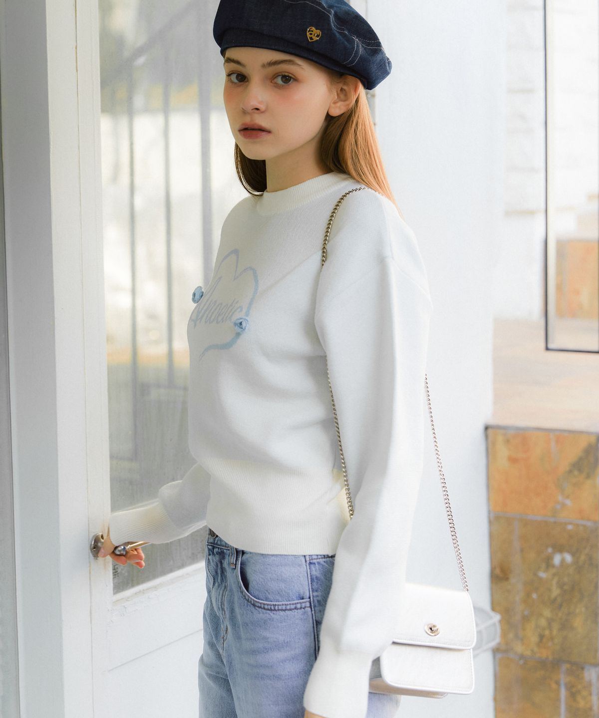 아노에틱(ANOETIC) ANC CLASSIC CRINKLE SQUARE BAG_SILVER