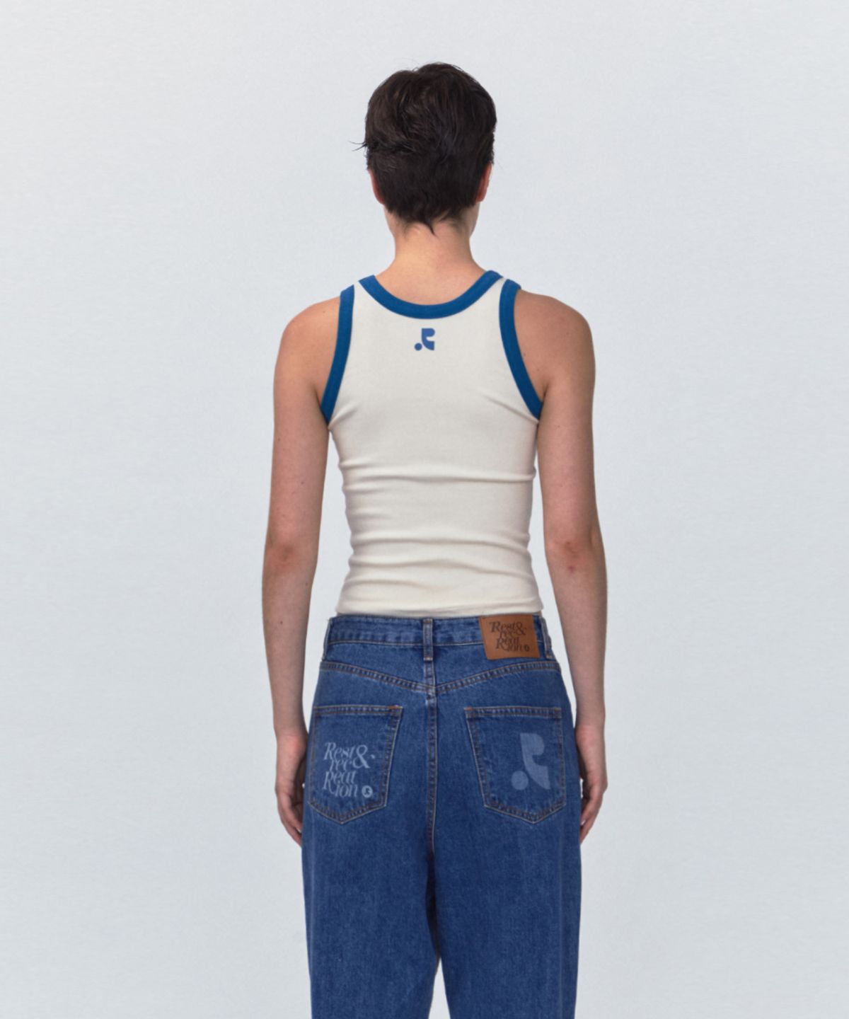 레스트앤레크레이션(REST&RECREATION) RR 22 SLEEVELESS TOP_CREAM