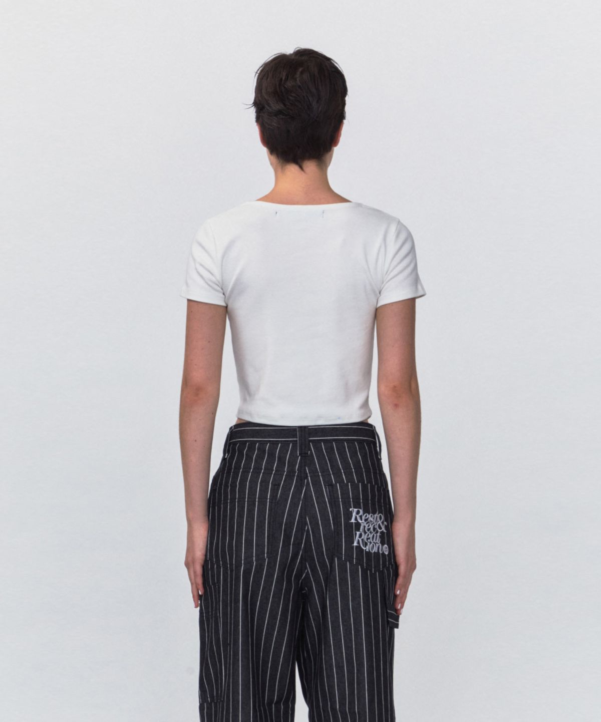 레스트앤레크레이션(REST&RECREATION) RR SQUARE NECK TOP_WHITE