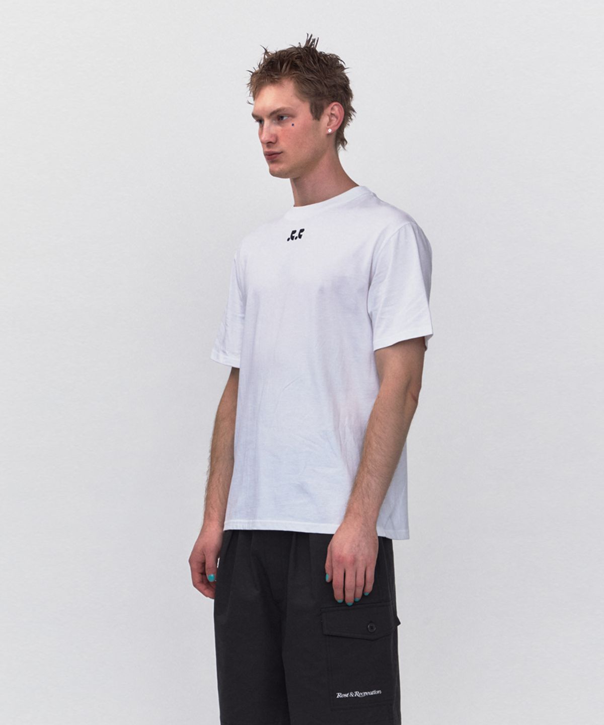 레스트앤레크레이션(REST&RECREATION) RR LOGO OVERSIZE T-SHIRT_WHITE