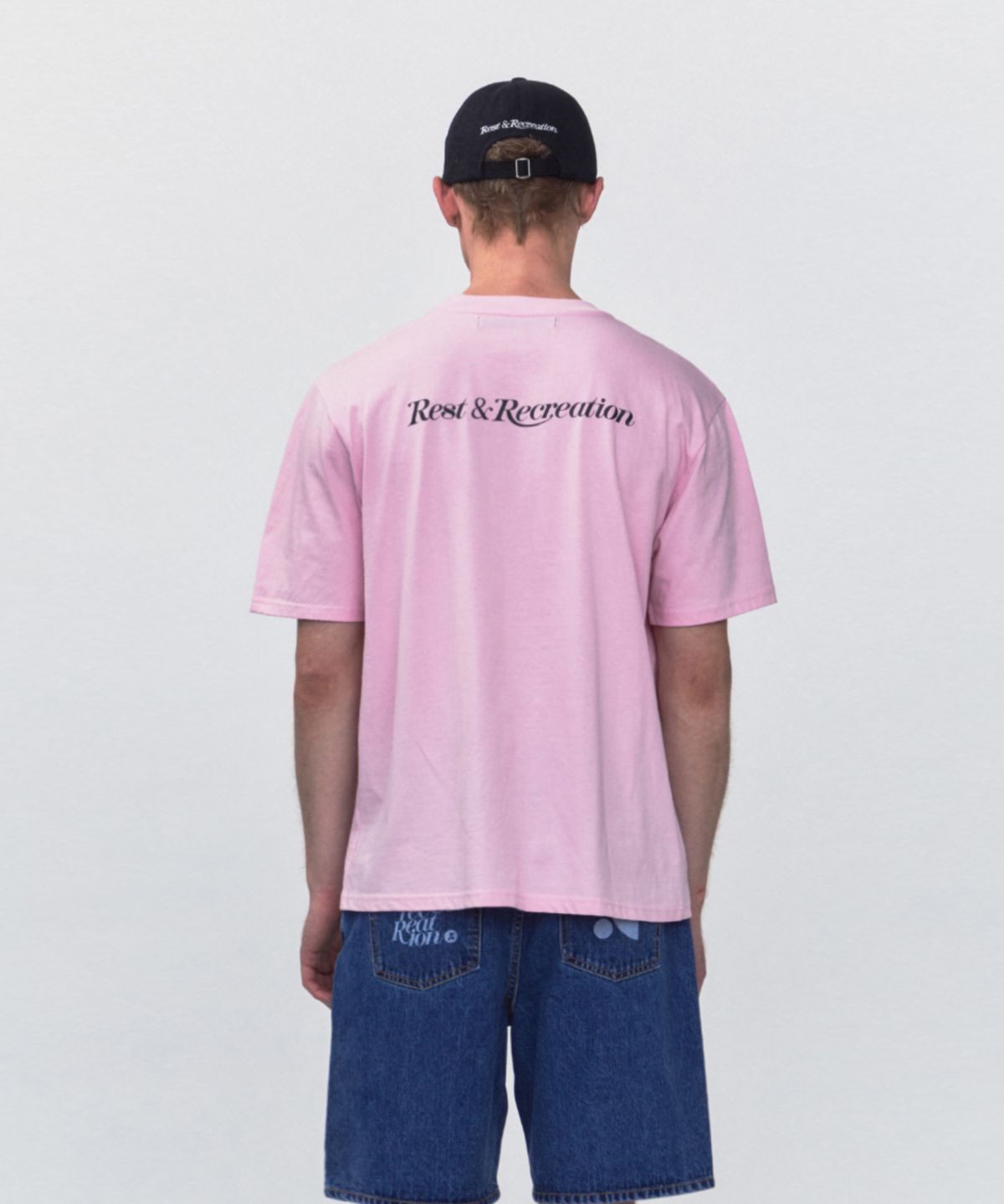 레스트앤레크레이션(REST&RECREATION) RR LOGO OVERSIZE T-SHIRT_PINK