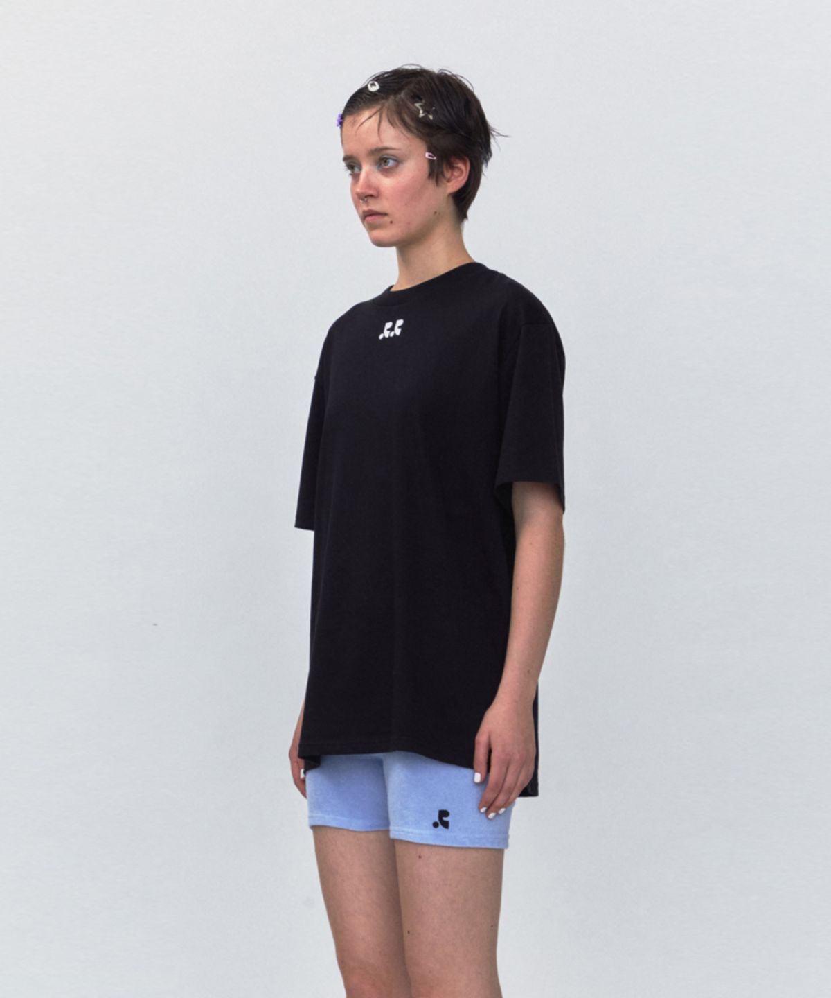 레스트앤레크레이션(REST&RECREATION) RR LOGO OVERSIZE T-SHIRT_BLACK