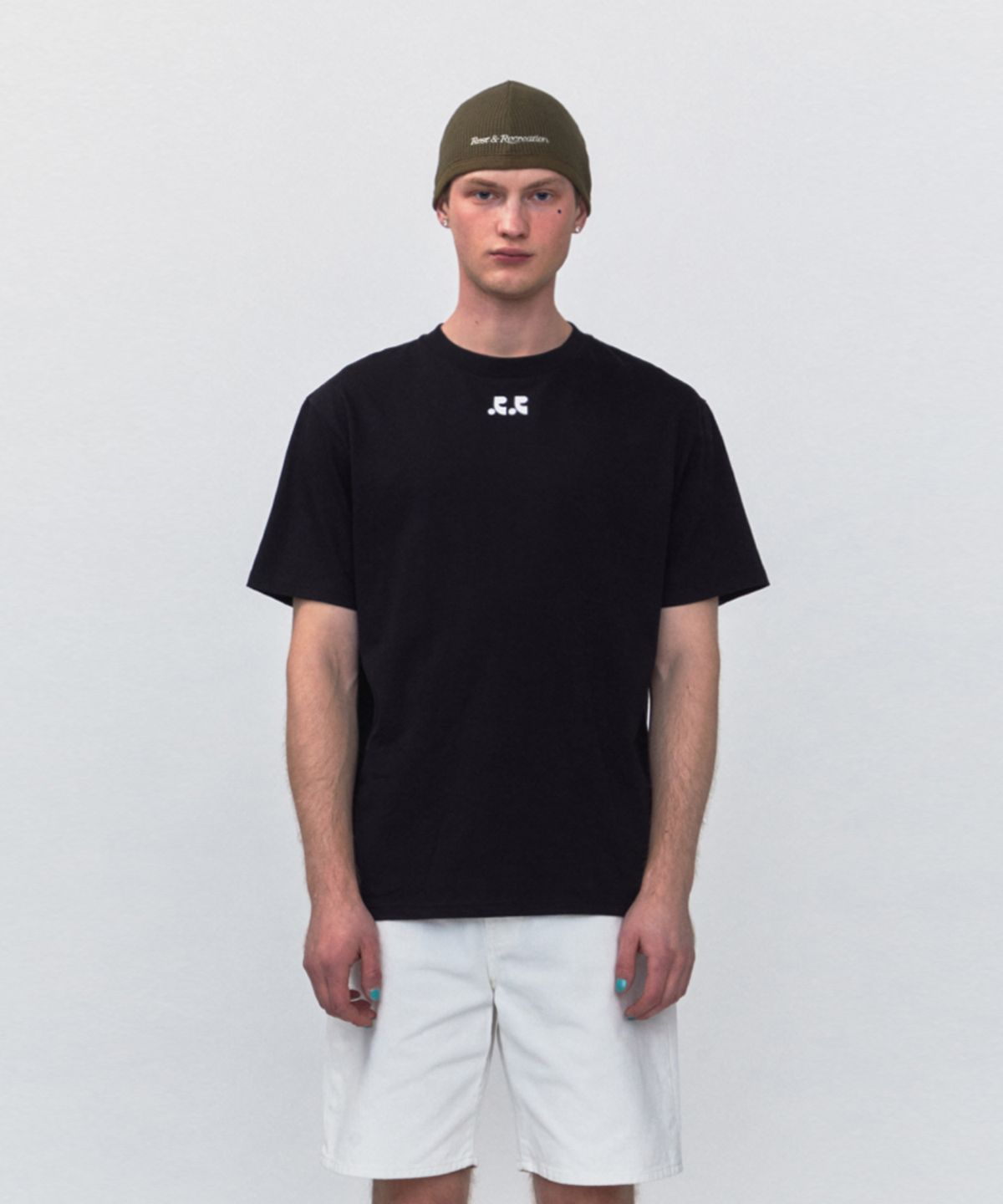 레스트앤레크레이션(REST&RECREATION) RR LOGO OVERSIZE T-SHIRT_BLACK
