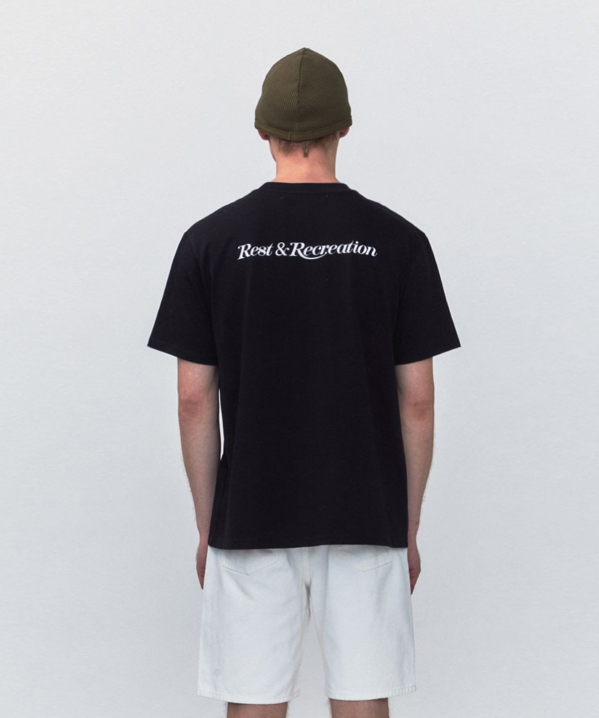 레스트앤레크레이션(REST&RECREATION) RR LOGO OVERSIZE T-SHIRT_BLACK
