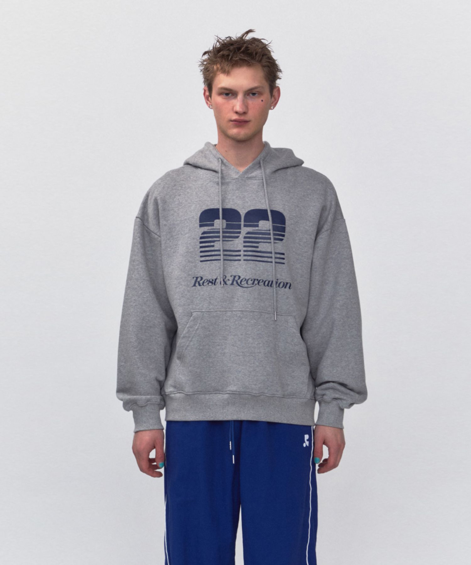 【REST&RECREATION】RR 22 LOGO OVERSIZED HOODIE MUSINSA | REST&RECREATION RR 22 LOGO OVERSIZED HOODIE_GREY