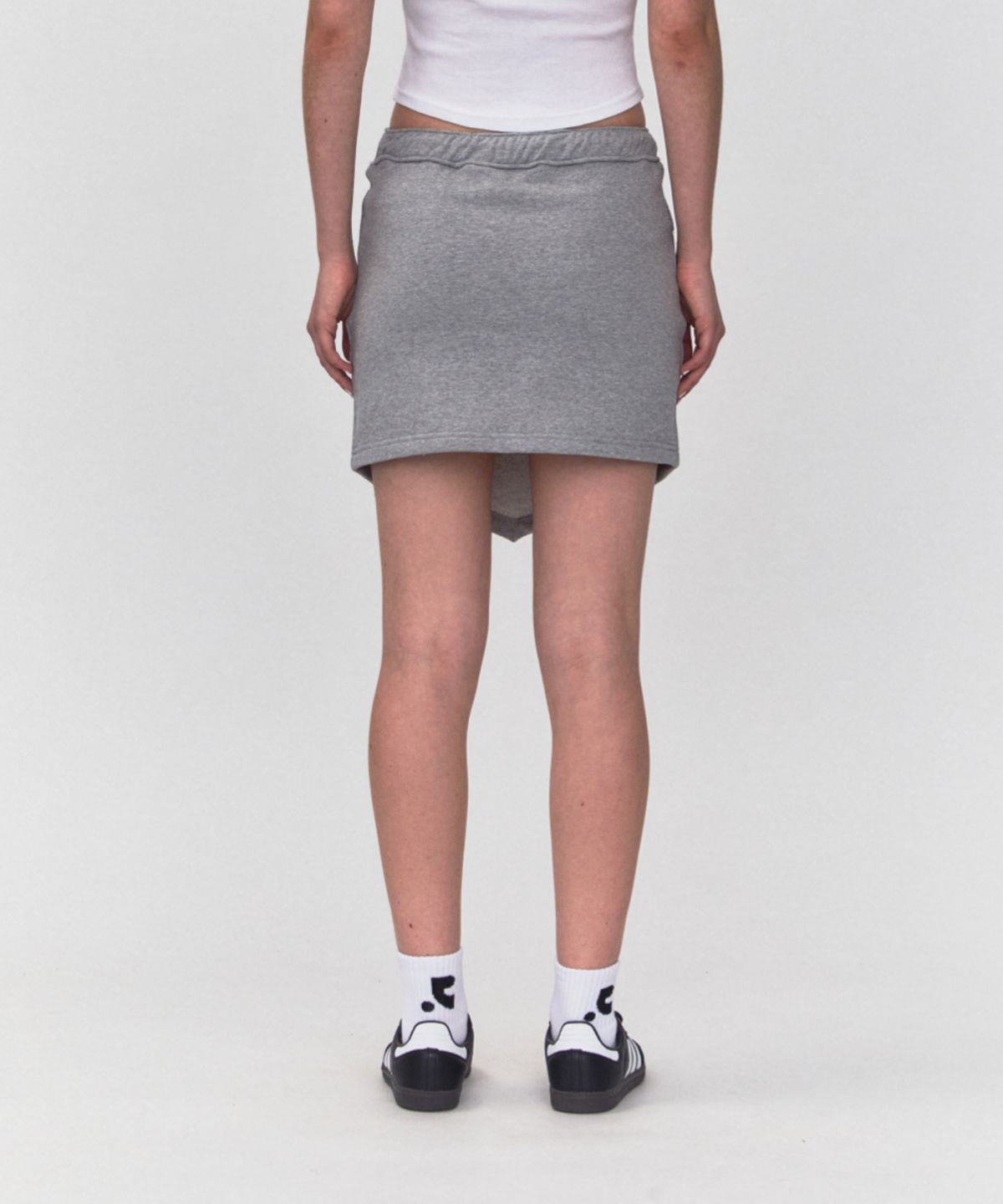 레스트앤레크레이션(REST&RECREATION) RR ARROW POINT SKIRT_GREY