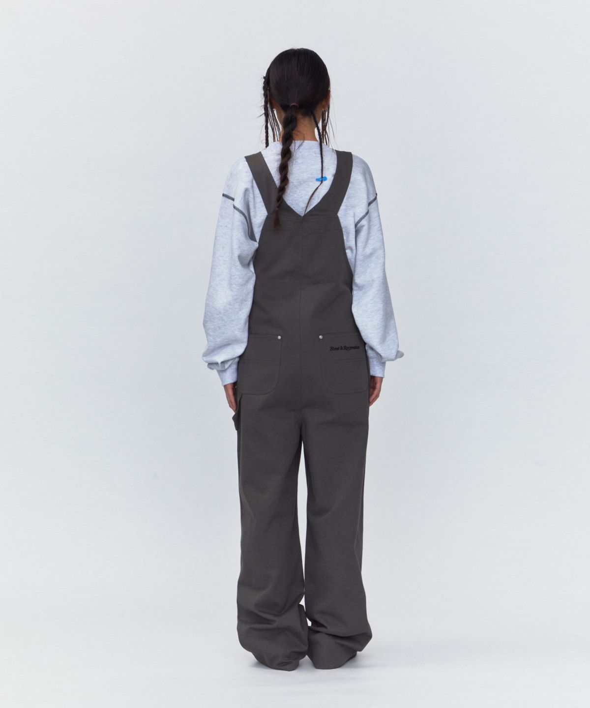 레스트앤레크레이션(REST&RECREATION) RR COTTON OVERALLS_CHARCOAL