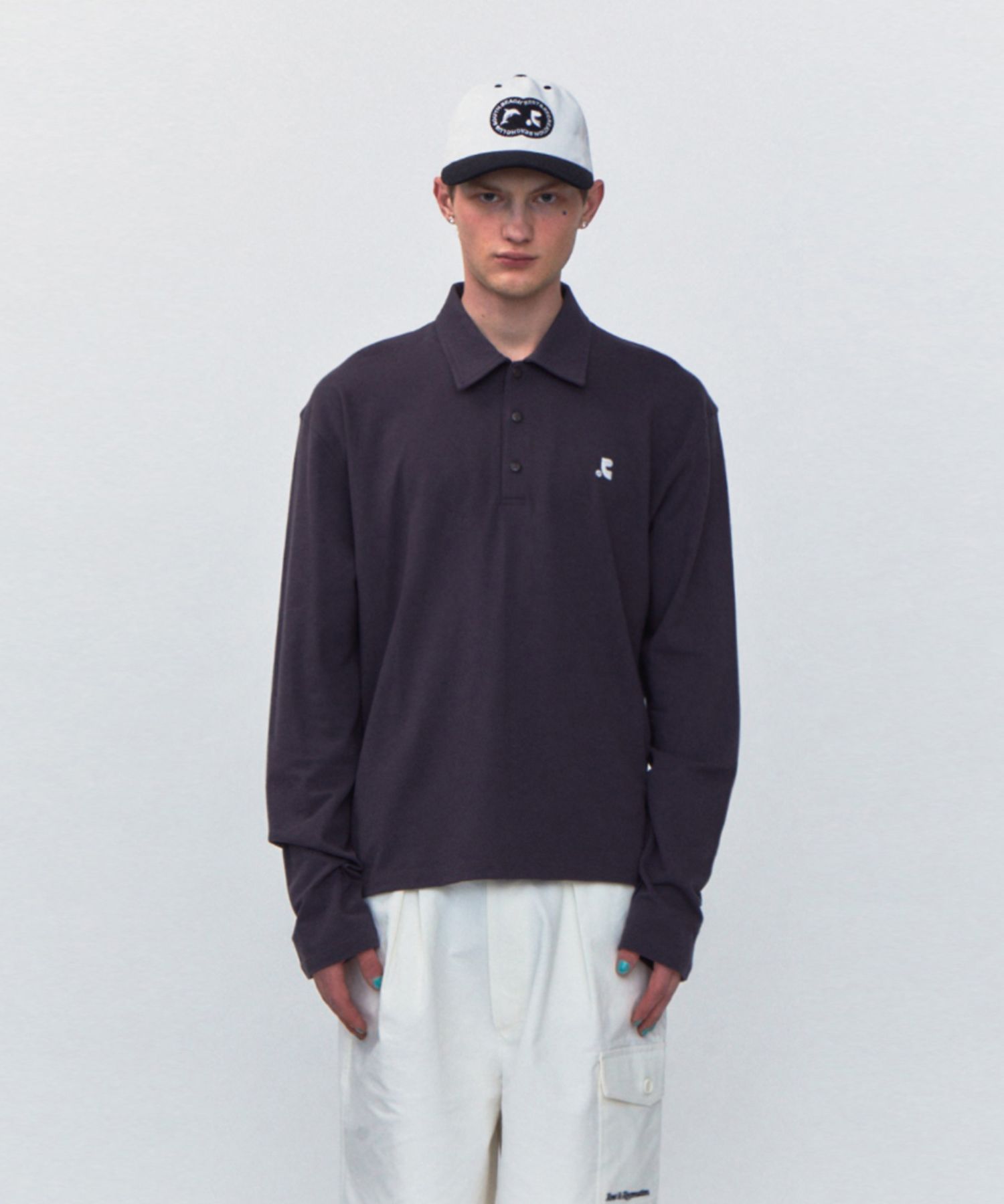 MUSINSA | REST&RECREATION RR NEW LOGO PATCH BALL CAP_WHITE