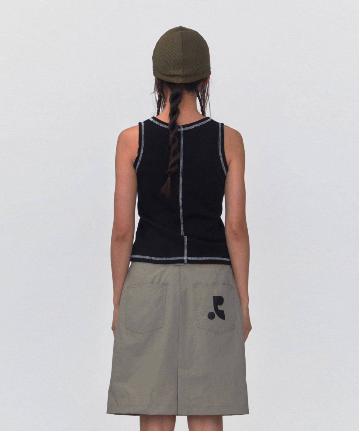 레스트앤레크레이션(REST&RECREATION) RR RIB JERSEY BEANIE_OLIVE