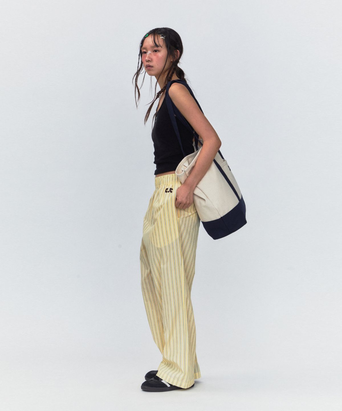 레스트앤레크레이션(REST&RECREATION) RR CANVAS SHOULDER BAG_BEIGE