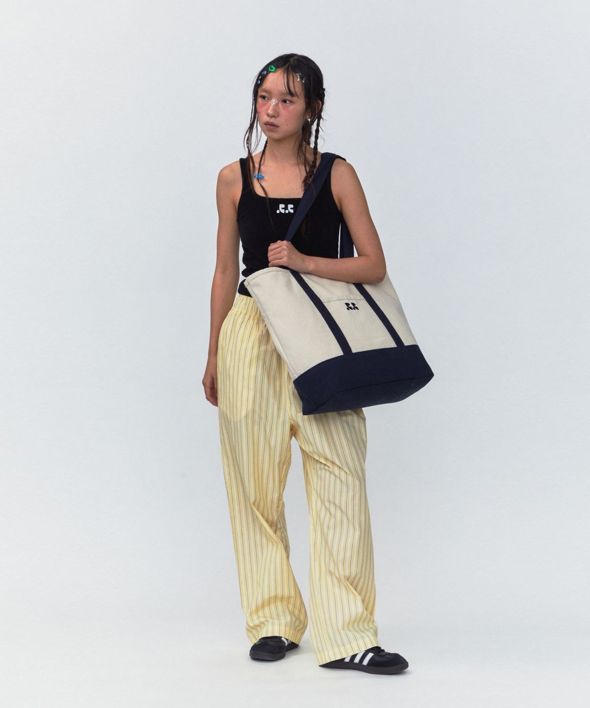 레스트앤레크레이션(REST&RECREATION) RR CANVAS SHOULDER BAG_BEIGE