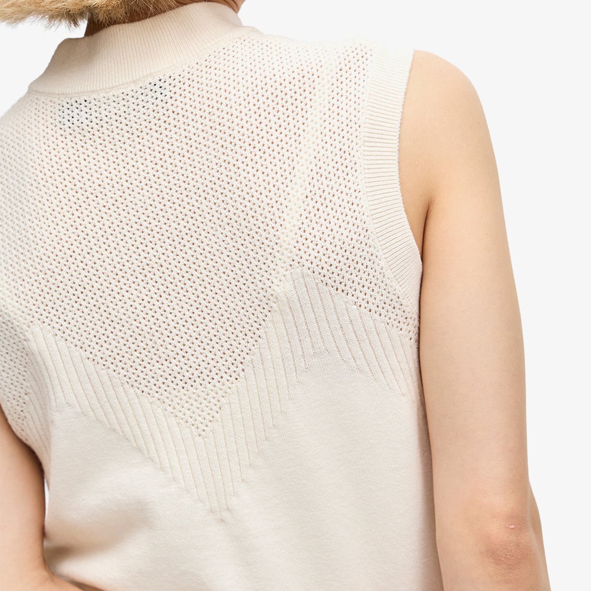 프레드페리(FRED PERRY) [Womens] 포인텔 디테일 울 니트 탑 베스트(560) AFPF2417113-560