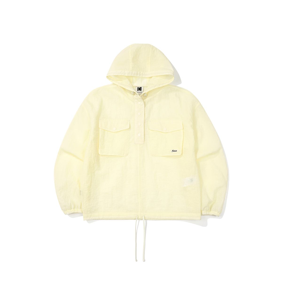 코닥(KODAK) 후드 메쉬 아노락 우먼 IVORY