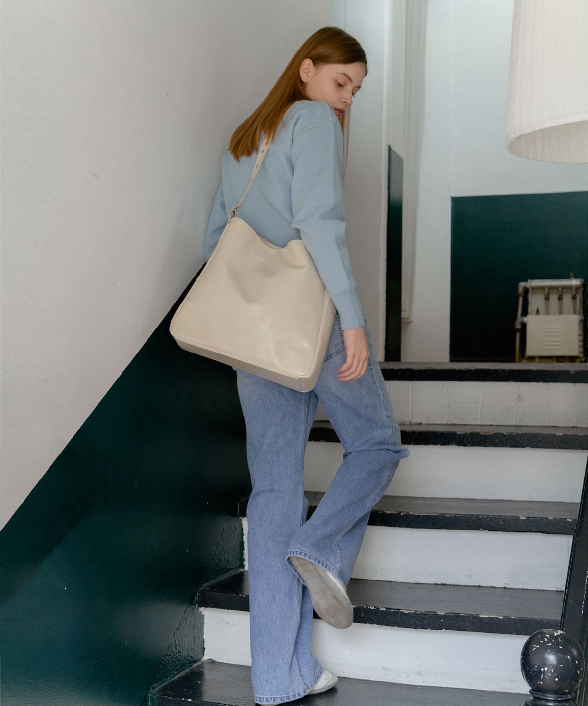 아노에틱(ANOETIC) ANC TIMELESS HOBO BAG_IVORY