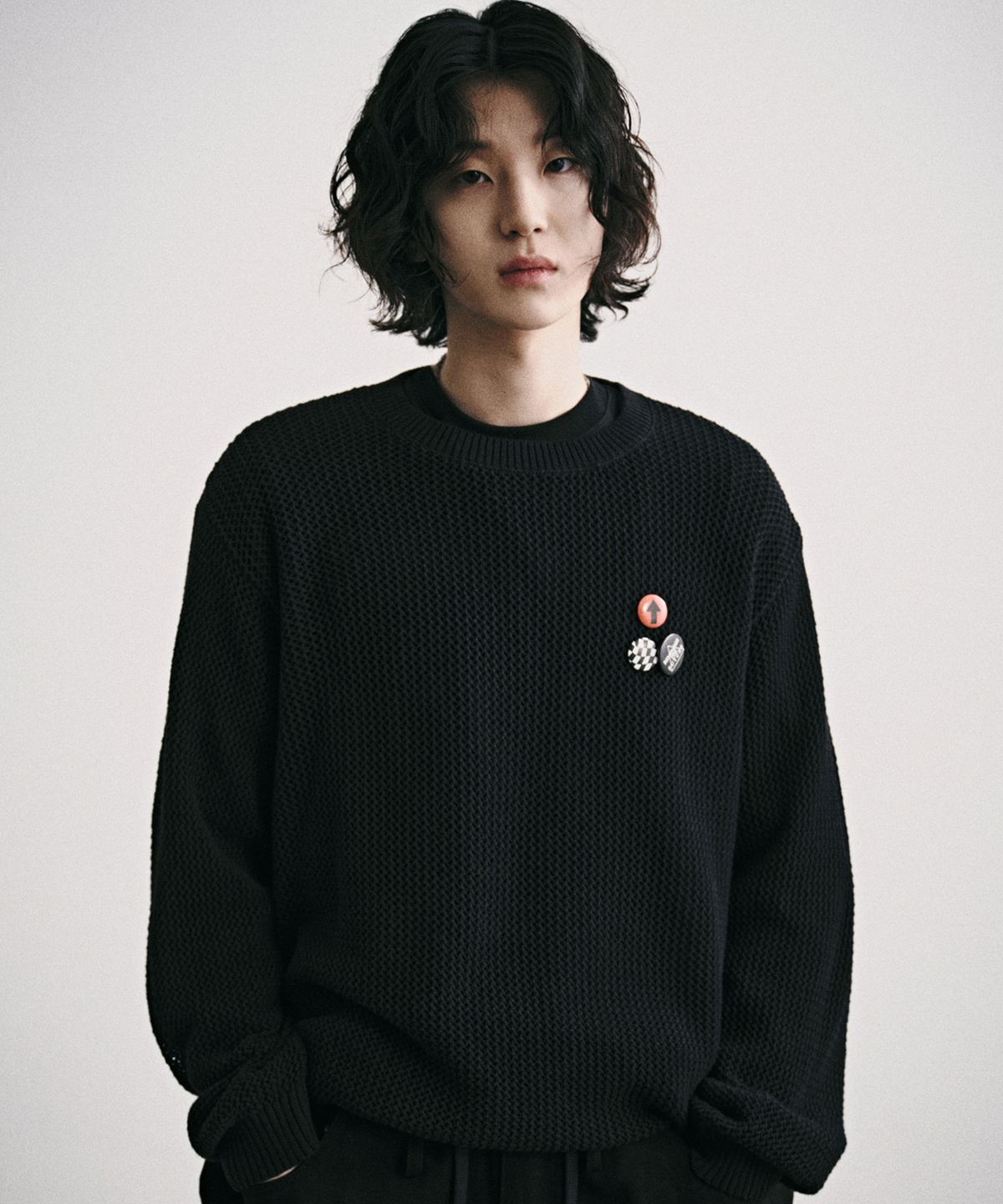 코드(CORD) 위브 스카시 니트_BK