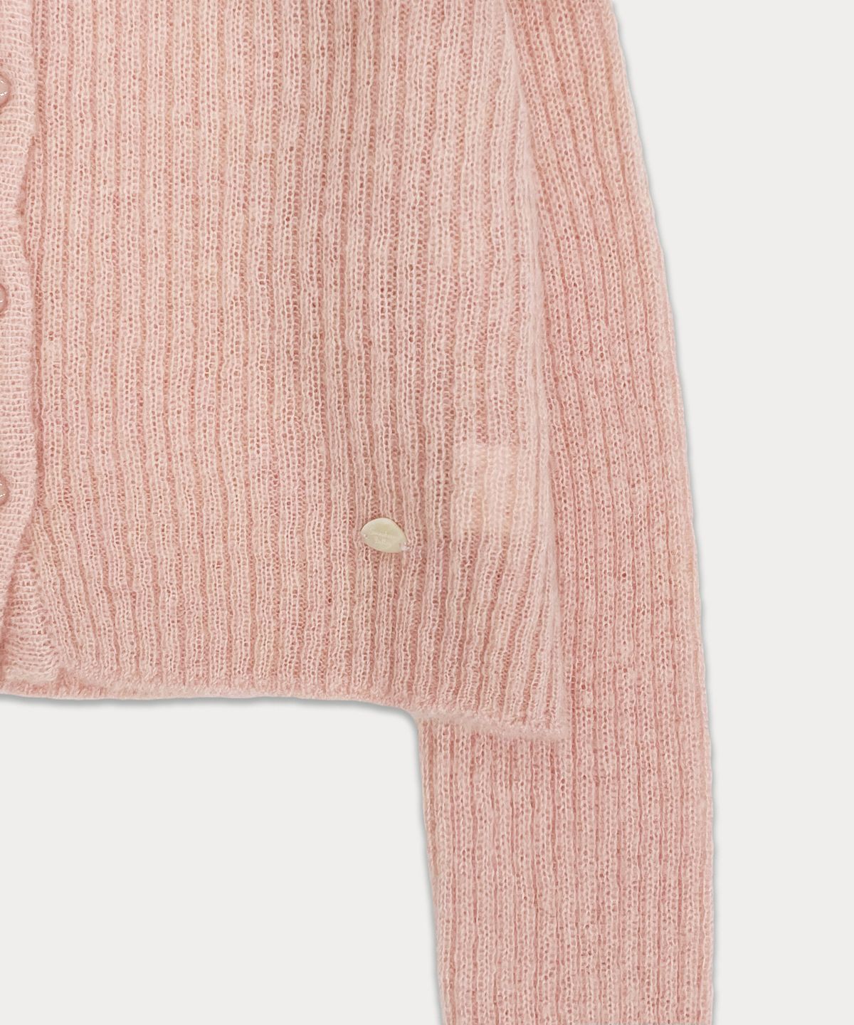 썸웨어버터(SOMEWHEREBUTTER) Etty pendant cardigan - pink