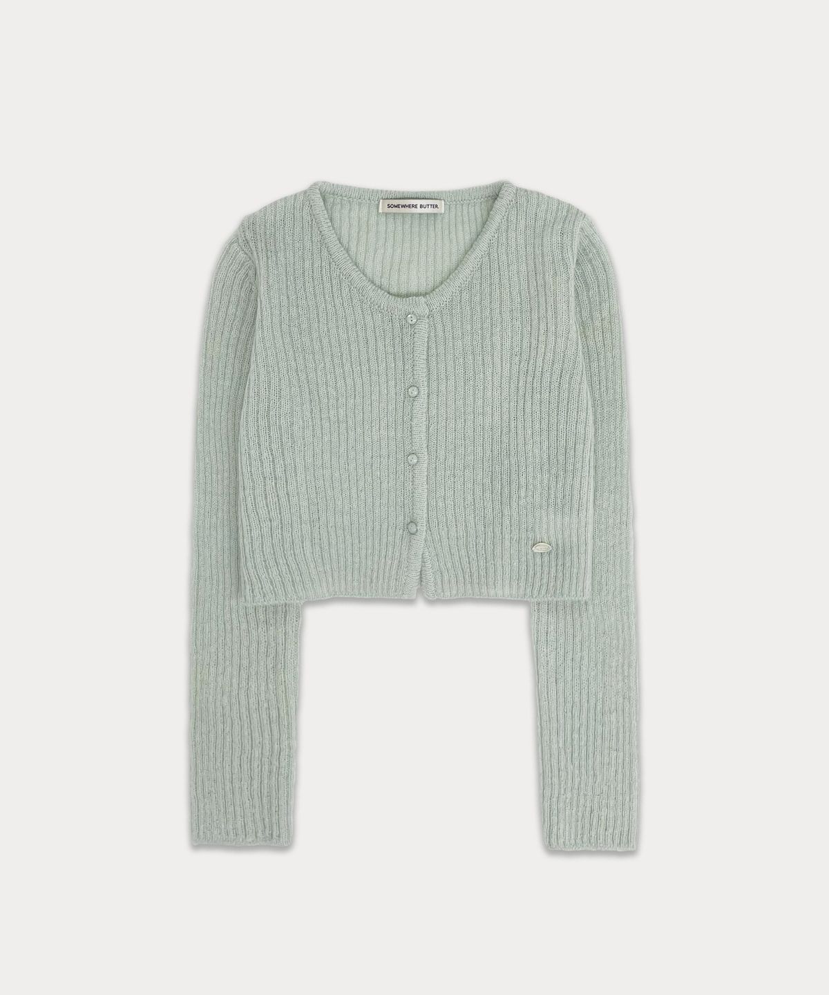 썸웨어버터(SOMEWHEREBUTTER) Etty pendant cardigan - mint