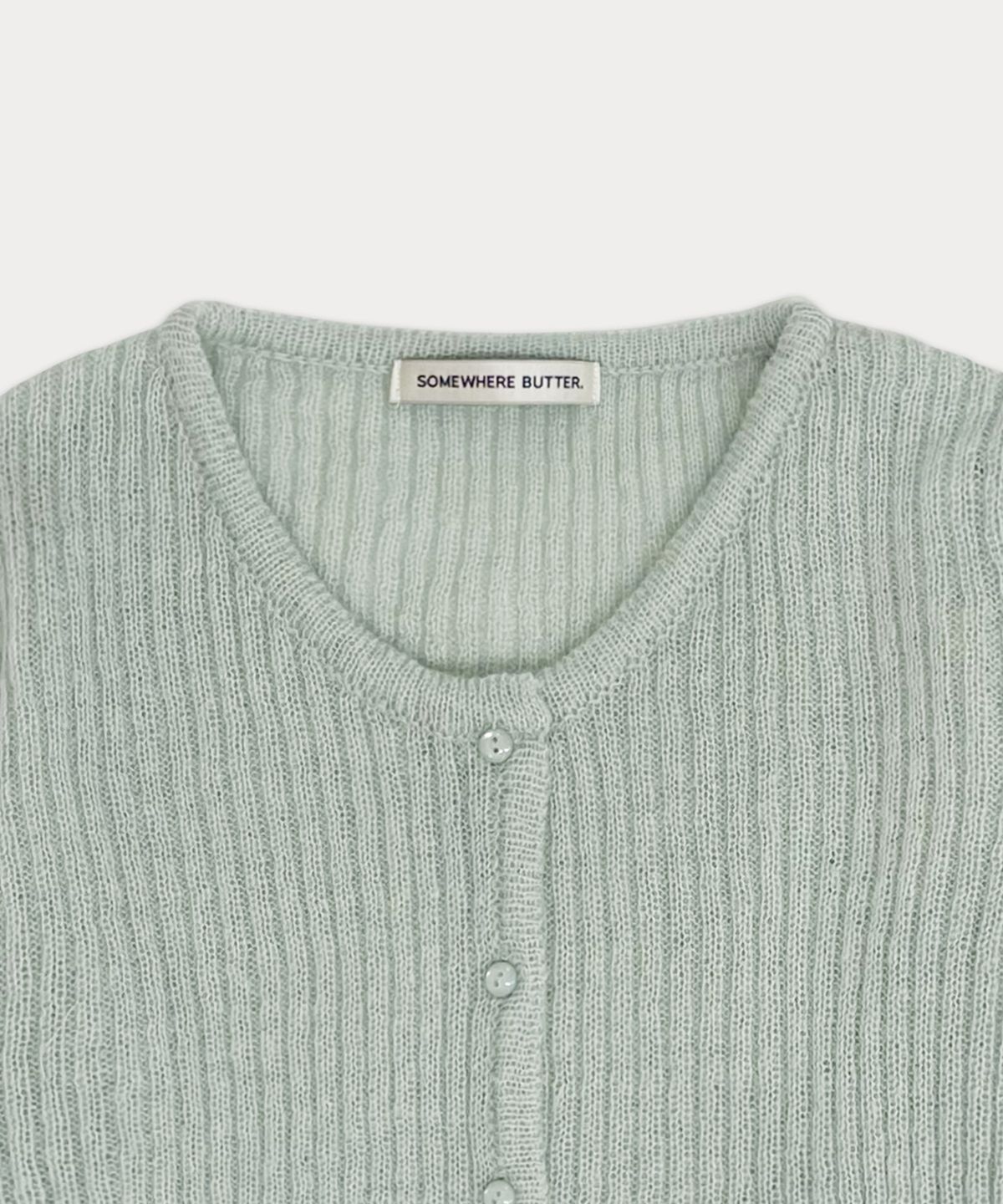 썸웨어버터(SOMEWHEREBUTTER) Etty pendant cardigan - mint