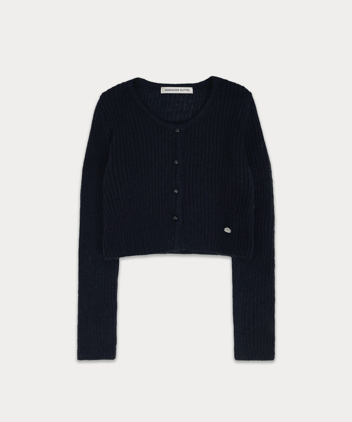 썸웨어버터(SOMEWHEREBUTTER) Etty pendant cardigan - navy