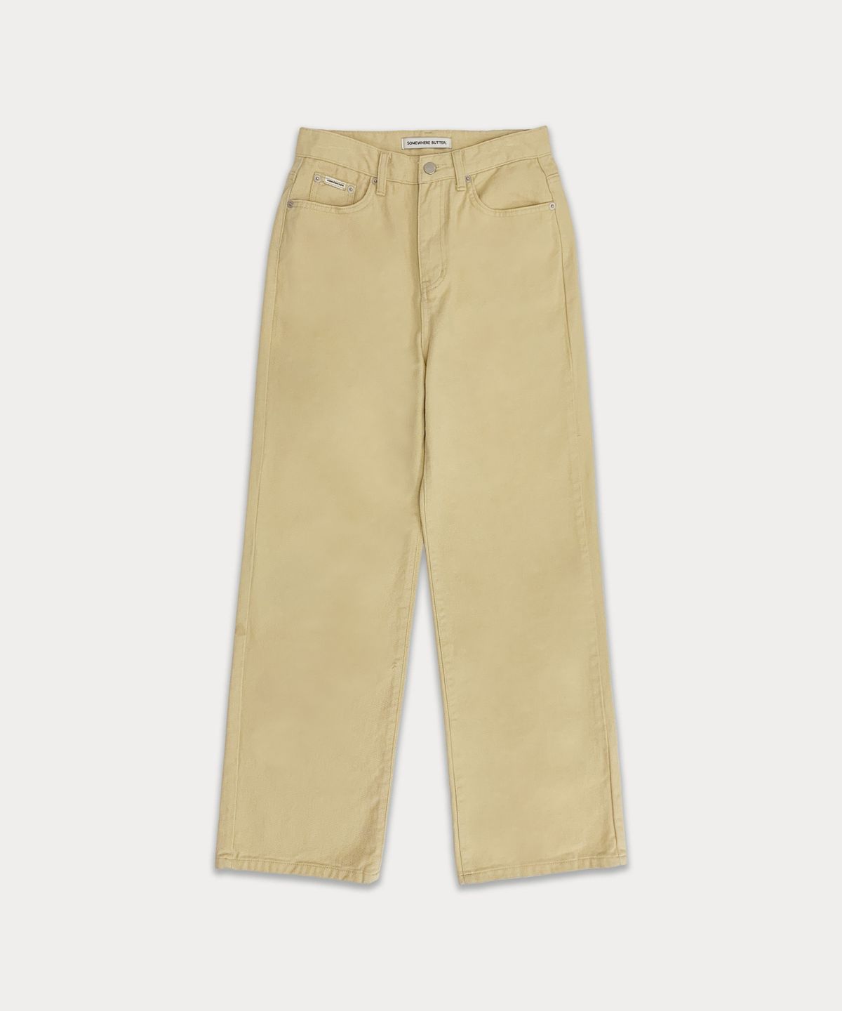 썸웨어버터(SOMEWHEREBUTTER) Heart b logo color pants - butter