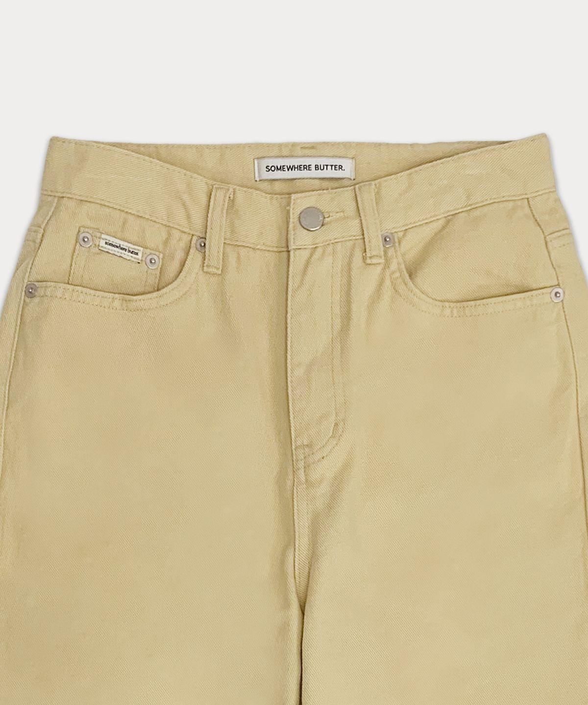썸웨어버터(SOMEWHEREBUTTER) Heart b logo color pants - butter