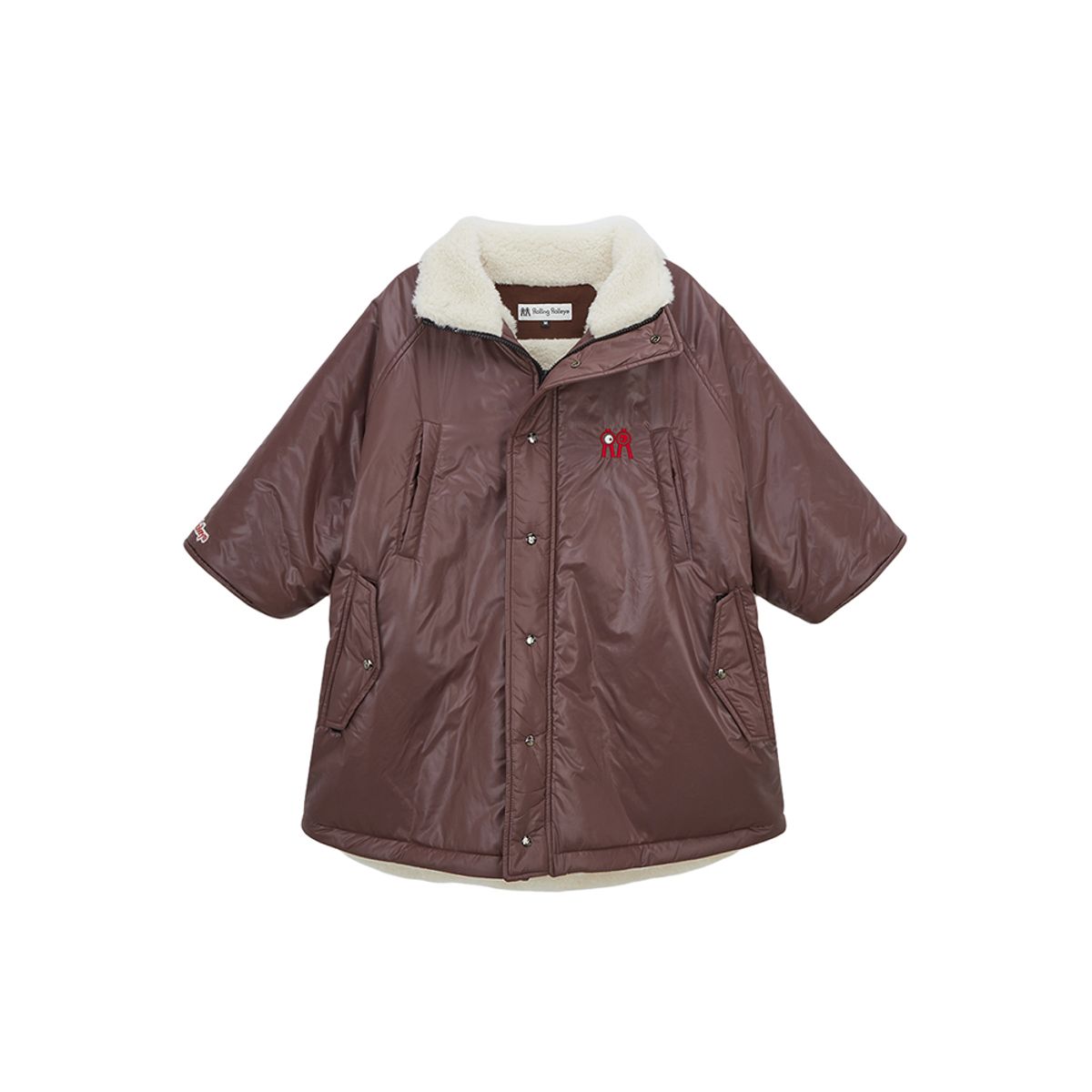 롤링롤라이(ROLLINGROLLEYE) 롤롤 프리미엄 반팔패딩 브라운 Roll Roll Premium Short Sleeve Padding Brown