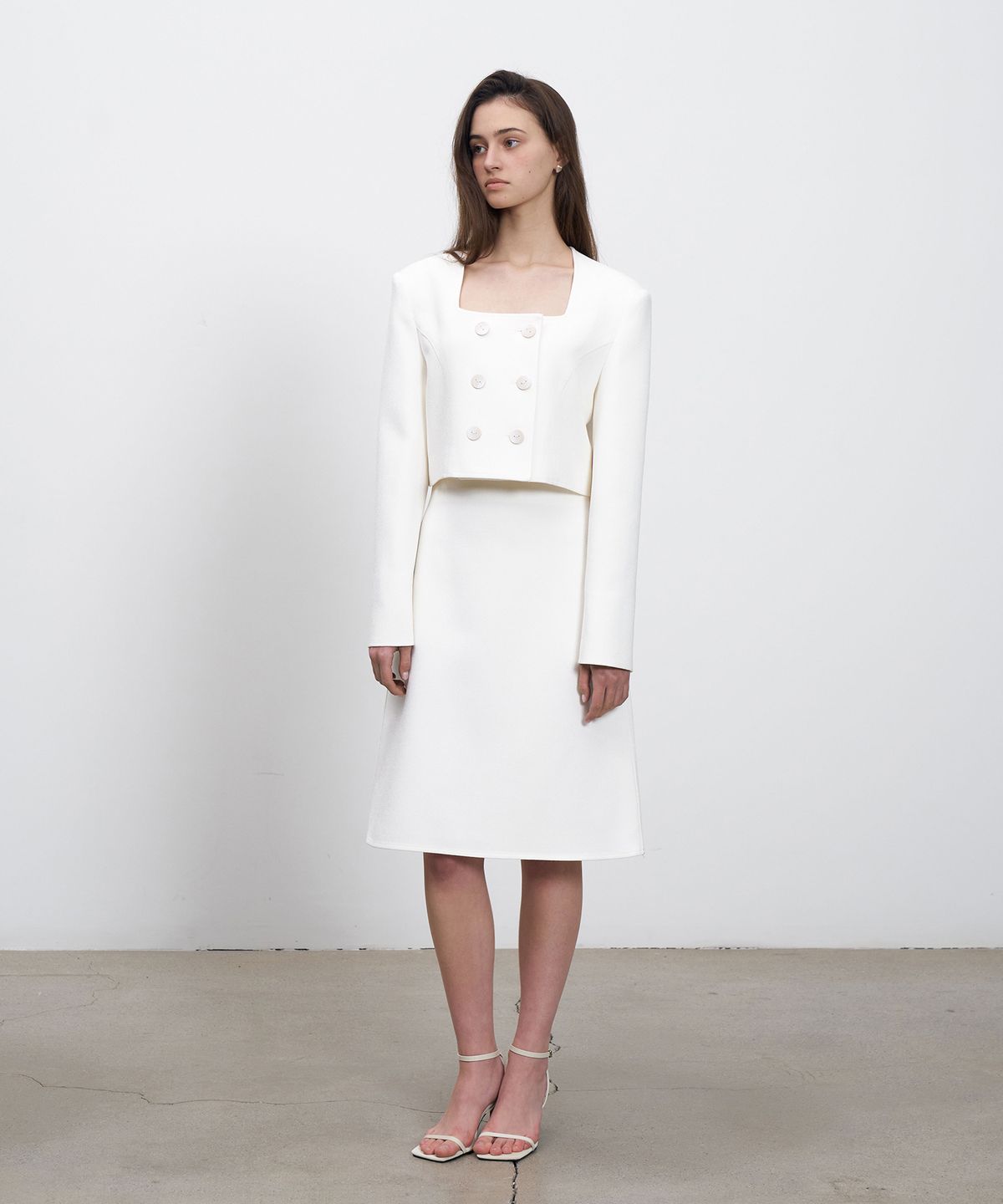 르네제이(RENEJ) A Line Classic Midi Skirt