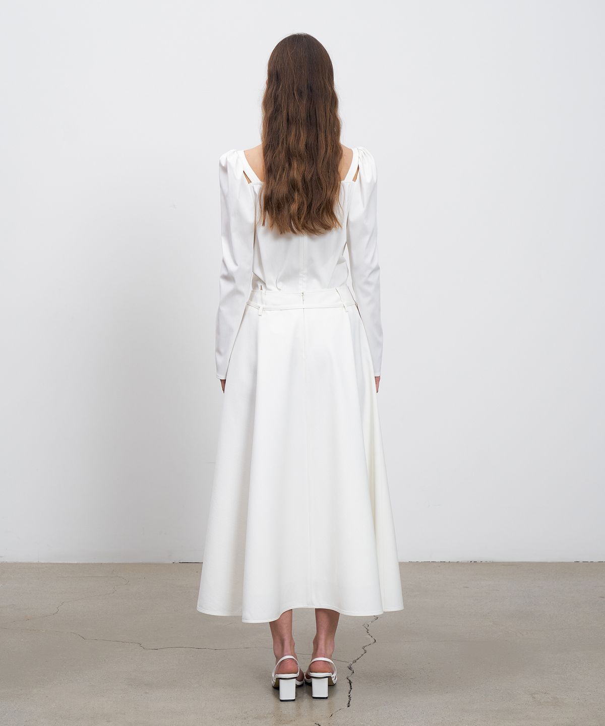 르네제이(RENEJ) A Line Flair Long Skirt