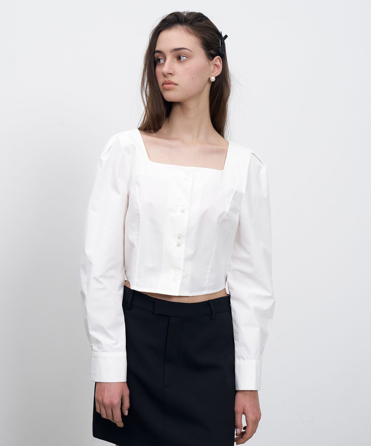 르네제이(RENEJ) Balloon Square Blouse