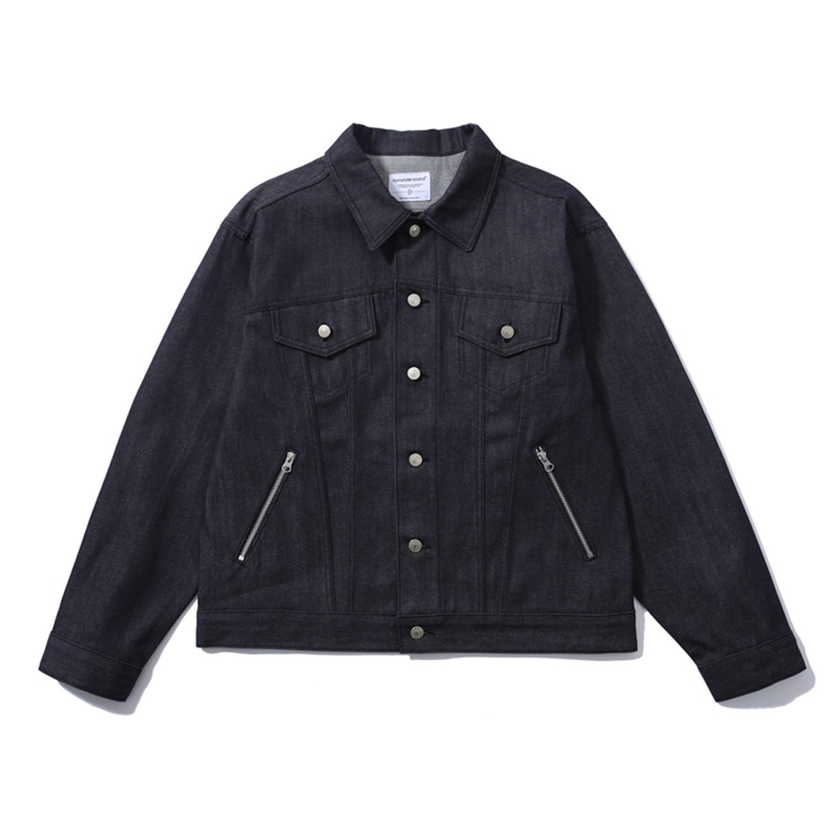 아이언더스탠드(EYEUNDERSTAND) Zipper Trucker Denim Jacket (Deep Blue)