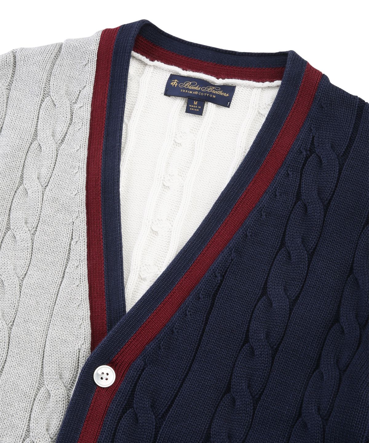 브룩스 브라더스(BROOKS BROTHERS) 코튼 펀 테니스 가디건 (멀티) (BBWCMM81797ES)