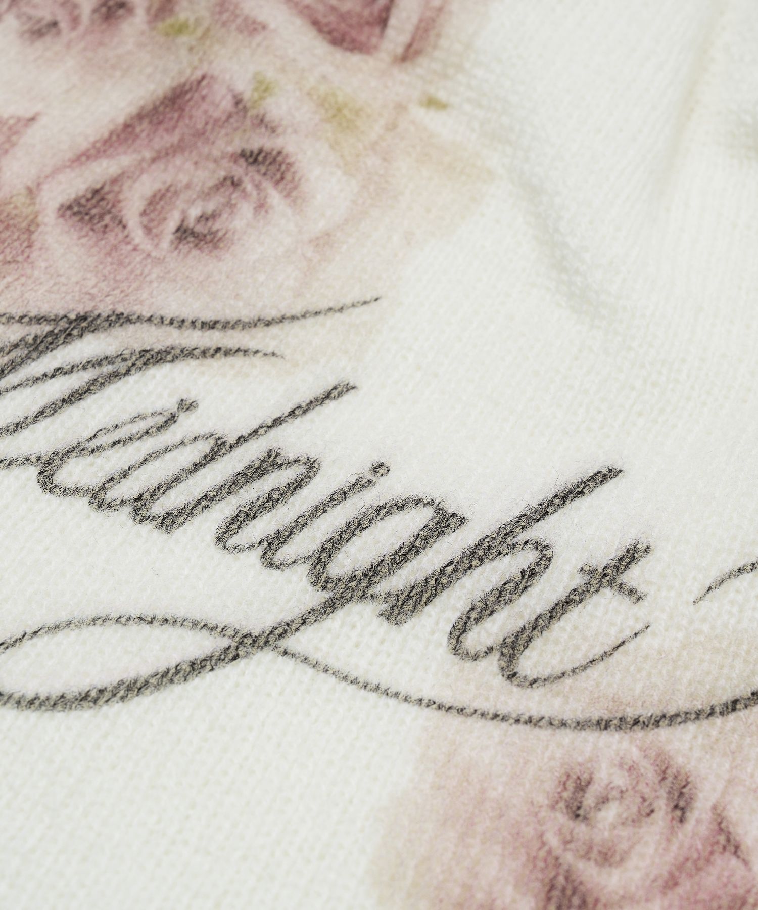 MUSINSA公式 | MIDNIGHT MOVE rose beanie (ivory)