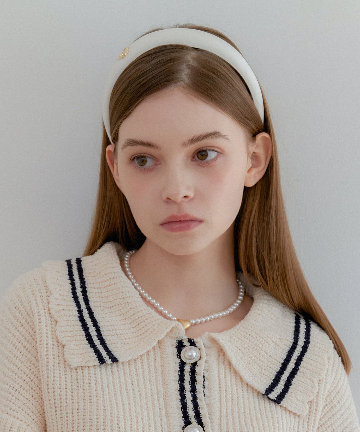 아노에틱(ANOETIC) ANC VOLUME HEART PEARL NECKLACE_GOLD