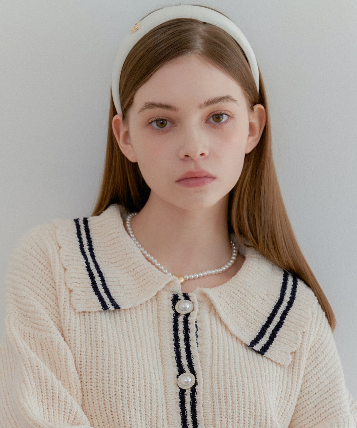 아노에틱(ANOETIC) ANC VOLUME HEART PEARL NECKLACE_GOLD