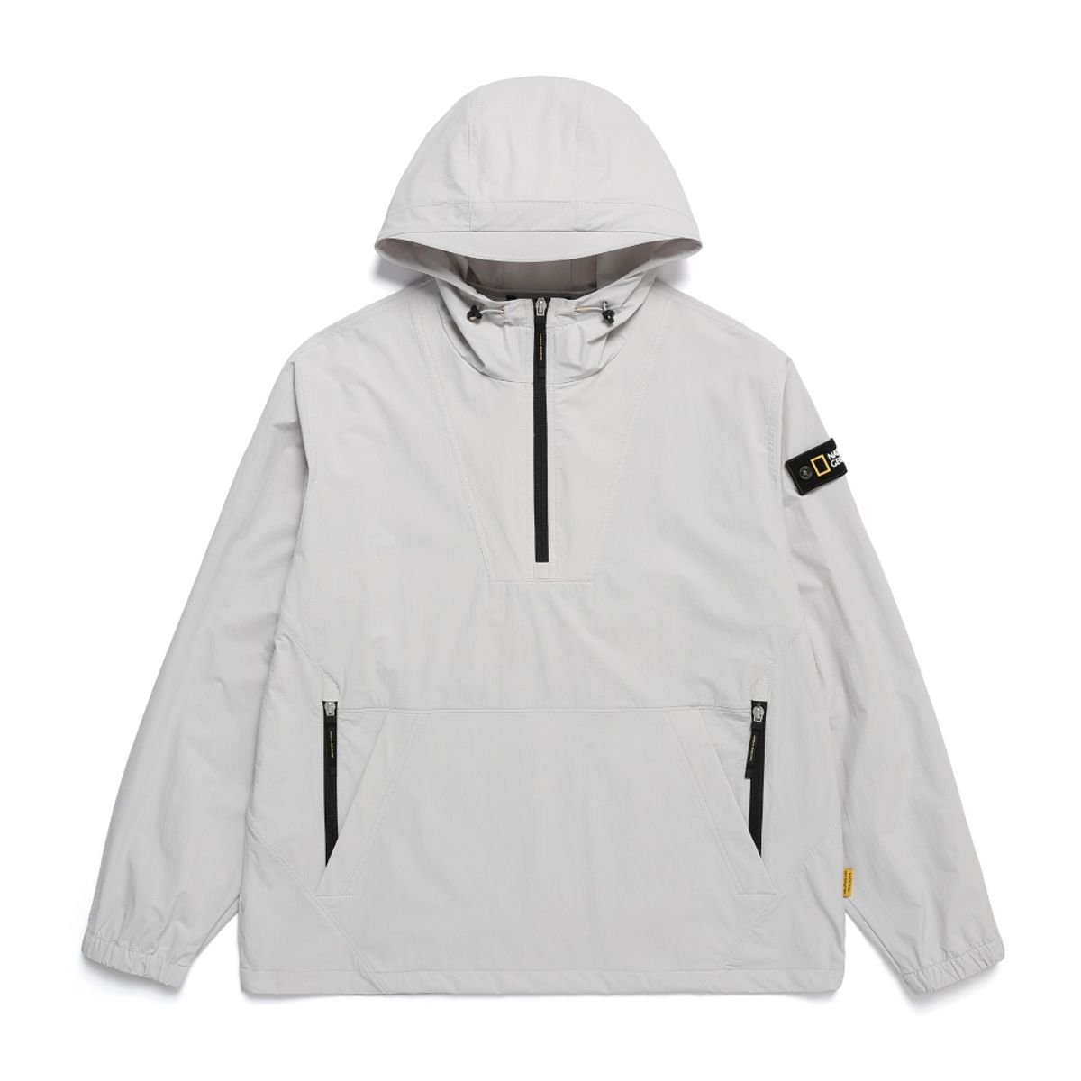 내셔널지오그래픽(NATIONALGEOGRAPHIC) N242UFT940 아델리 경량 우븐 스트레치 긴팔 아노락 ICE GREY