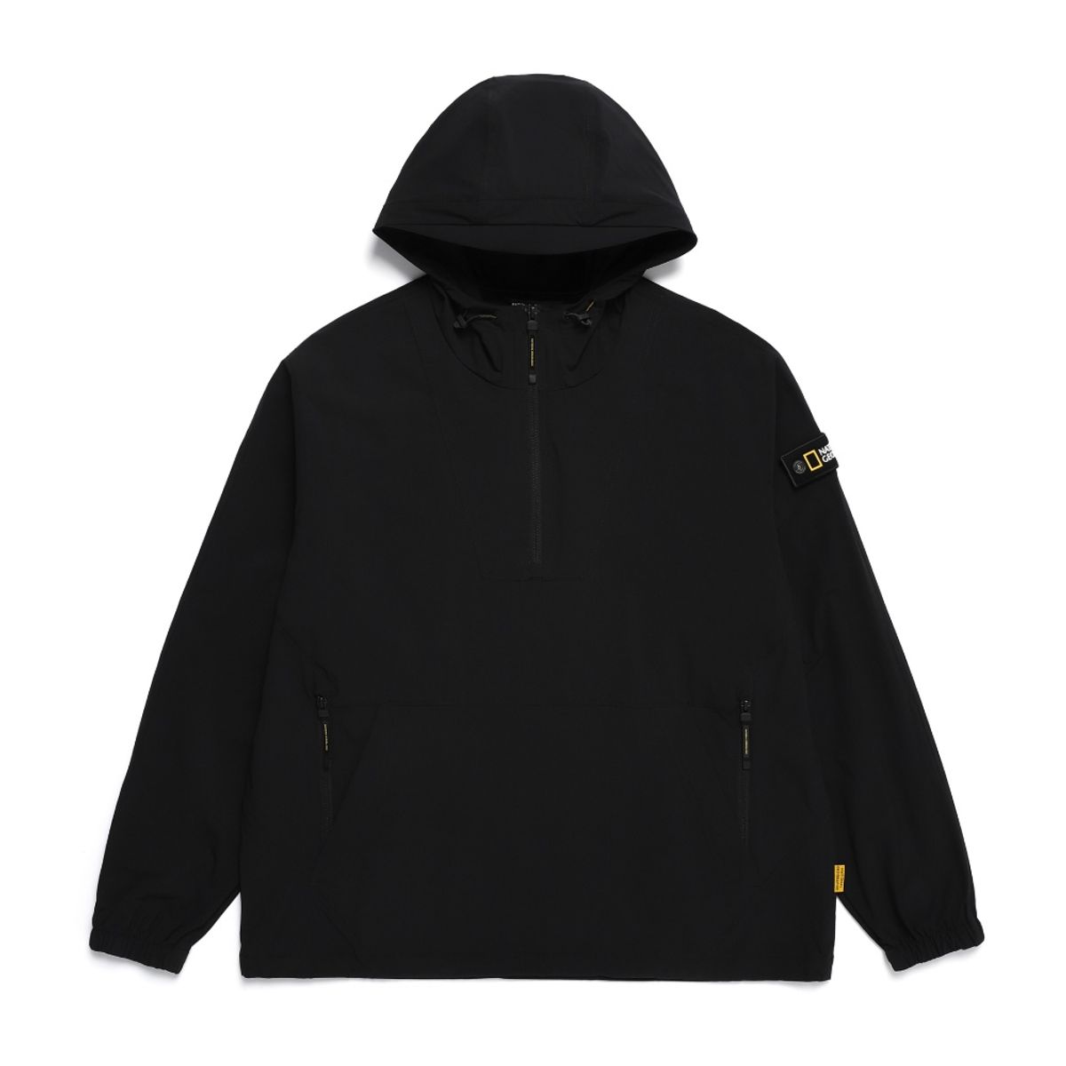 내셔널지오그래픽(NATIONALGEOGRAPHIC) N242UFT940 아델리 경량 우븐 스트레치 긴팔 아노락 CARBON BLACK