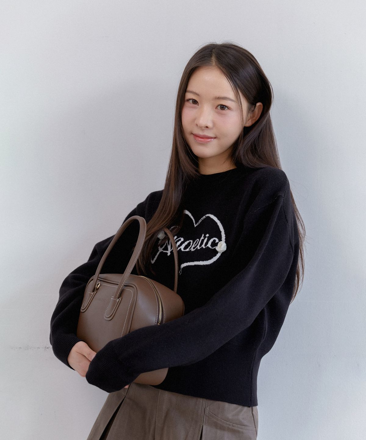 아노에틱(ANOETIC) ANC HEART ROSE KNIT_BLACK