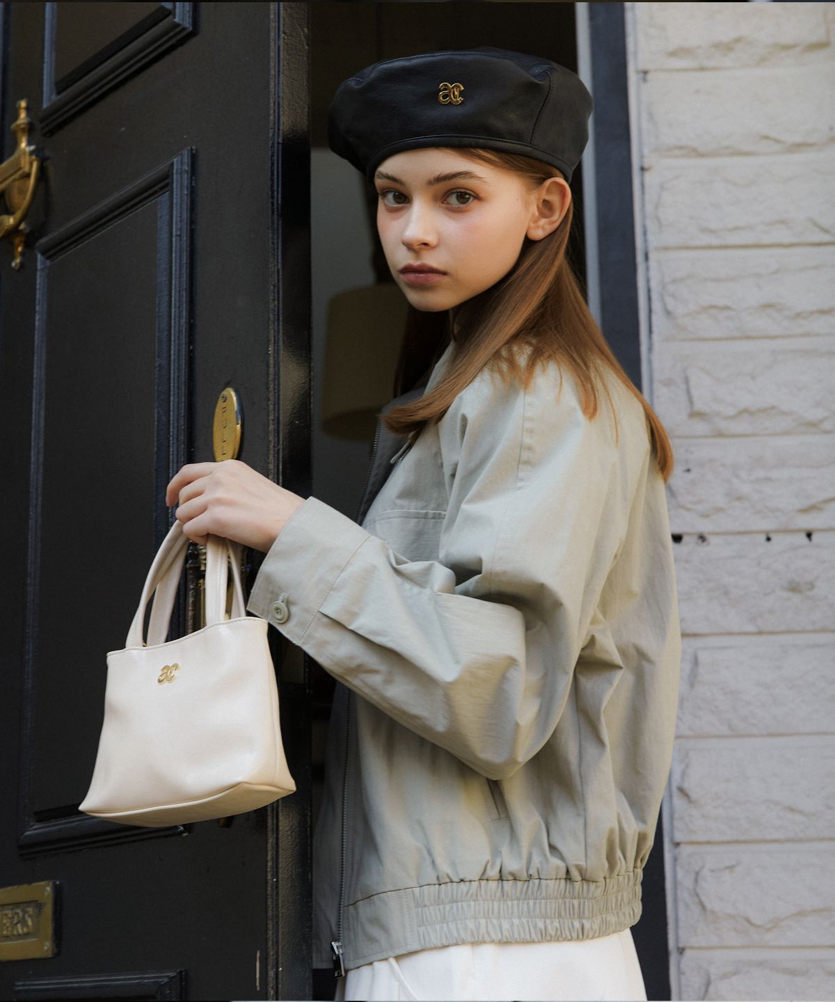 아노에틱(ANOETIC) ANC LOGO LEATHER BERET