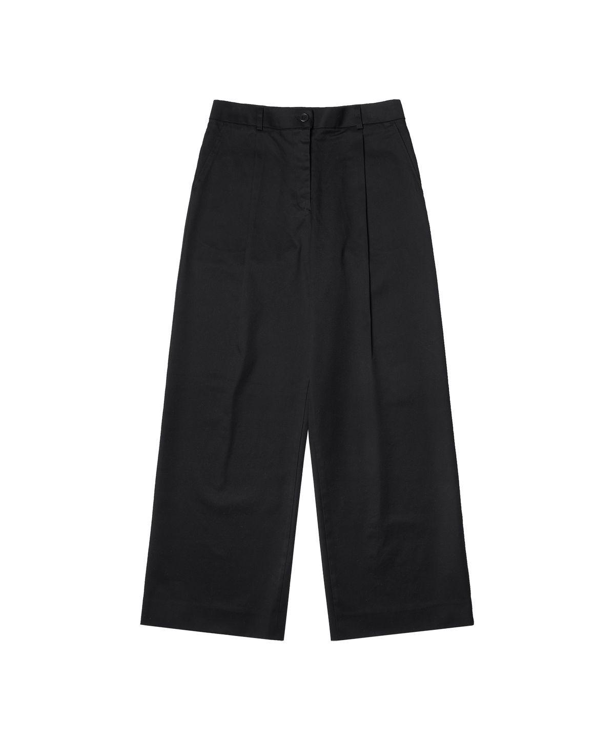 반원 아틀리에(VANONE ATELIER) P3184 원턱 치노 와이드 팬츠_Black