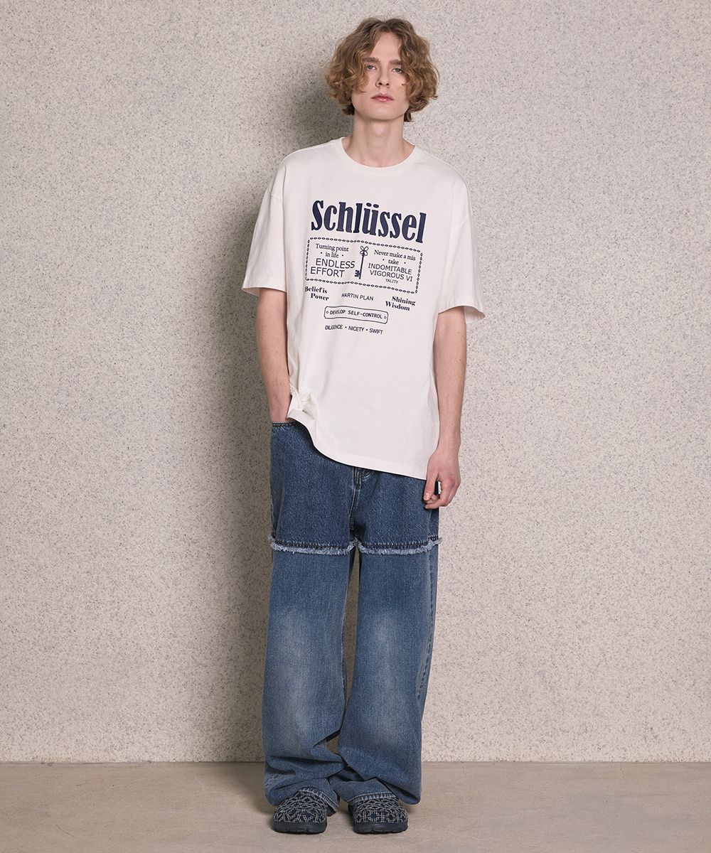 【MARTIN PLAN】Answer Key Half T-Shirts/関税込み/大人気 MUSINSA | MARTIN PLAN Answer Key Half T - NAVY