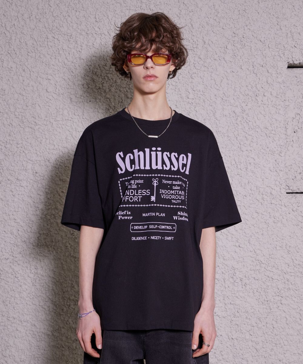 MUSINSA | MARTIN PLAN Answer Key Half T - NAVY