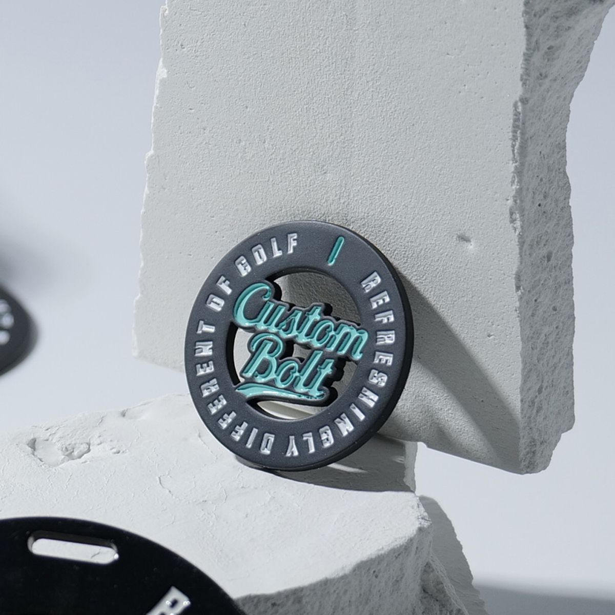 커스텀볼트(CUSTOMBOLT) 볼마커 1종 ＋ 네임택 1종 스카이민트 세트