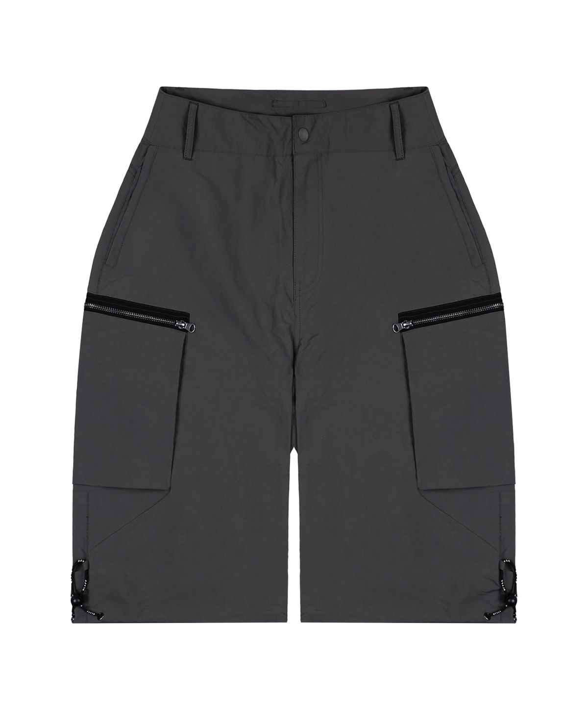 글랙(GLACK) GP037 솔리드 카고 버뮤다 팬츠 (CHARCOAL GRAY)