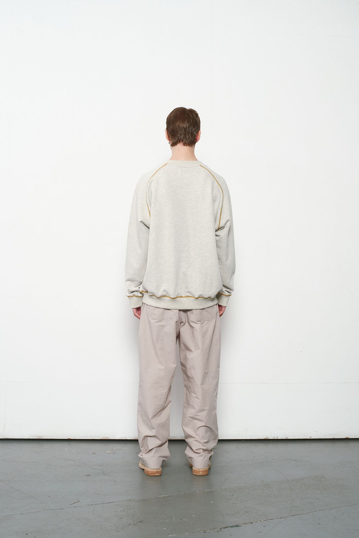 홀리선(HORLISUN) Sugarpine Raglan Sweatshirt Oatmeal Mustard