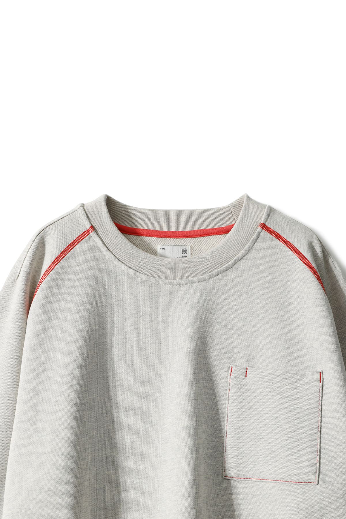 홀리선(HORLISUN) Sugarpine Raglan Sweatshirt Oatmeal Orange